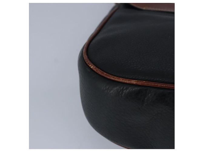 BALLY Borsa a Spalla in Pelle Nera e Marrone Auth ti2367 Nero - vista 16