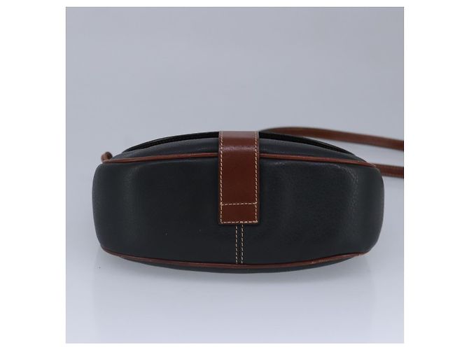 BALLY Borsa a Spalla in Pelle Nera e Marrone Auth ti2367 Nero - vista 5
