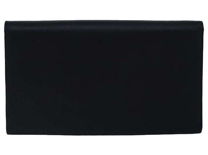 Portafoglio in pelle nera Salvatore Ferragamo Auth bs20080 Nero - vista 2