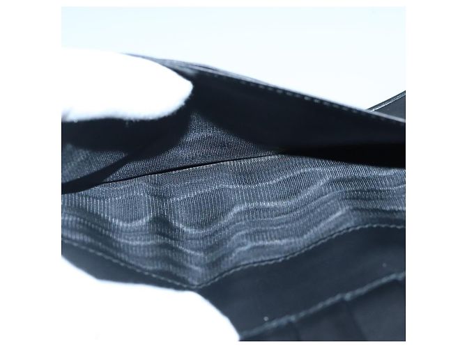 Portafoglio in pelle nera Salvatore Ferragamo Auth bs20080 Nero - vista 20
