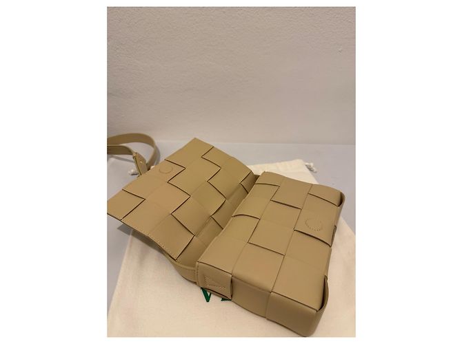 Borsa Bottega Veneta Cassette in pelle beige - vista 10