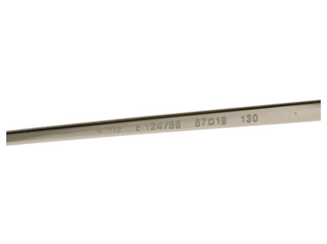 Chanel Silber Hellblau Ombre Randlose Sonnenbrille 4002 - Ansicht 6
