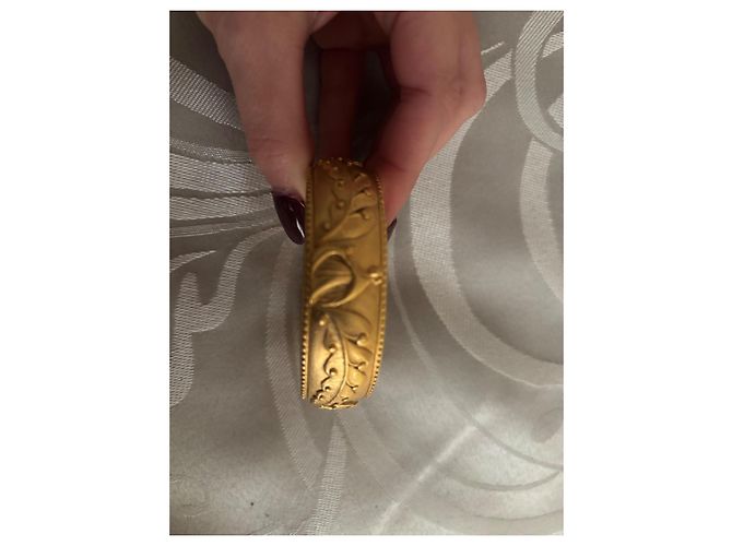 Lanvin Bracciale rigido con chiusura a scatto D'oro - vista 4