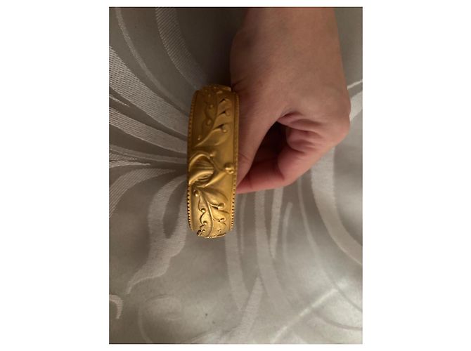 Lanvin Bracciale rigido con chiusura a scatto D'oro - vista 8