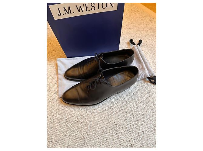 J.M. WESTON One Cut Remy Richelieu in pelle nera Nero - vista 2