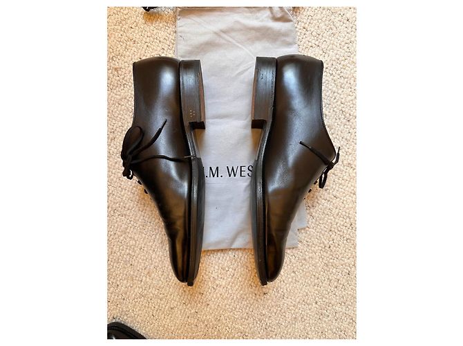J.M. WESTON One Cut Remy Richelieu in pelle nera Nero - vista 3