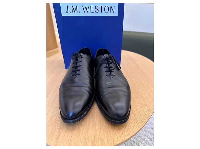 J.M. WESTON One Cut Remy Richelieu in pelle nera Nero - vista 4