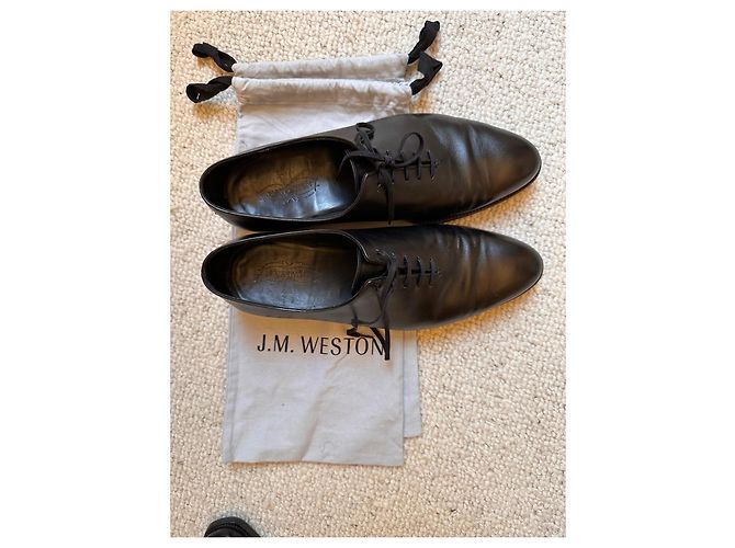 J.M. WESTON One Cut Remy Richelieu in pelle nera Nero - vista 6