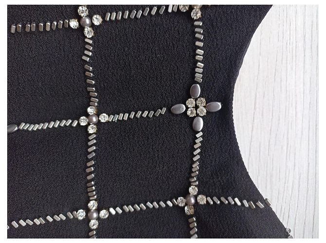 Mono negro Tory Burch con detalles de cristales - vista 5