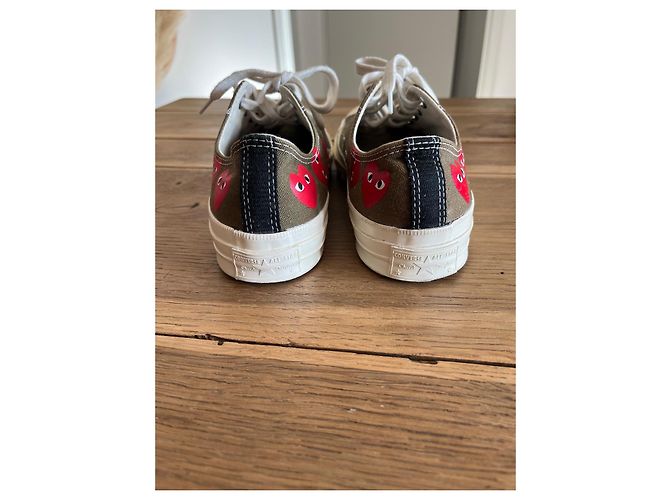 Comme Des Garcons Converse X Comme des garçons Play Kaki - vista 4