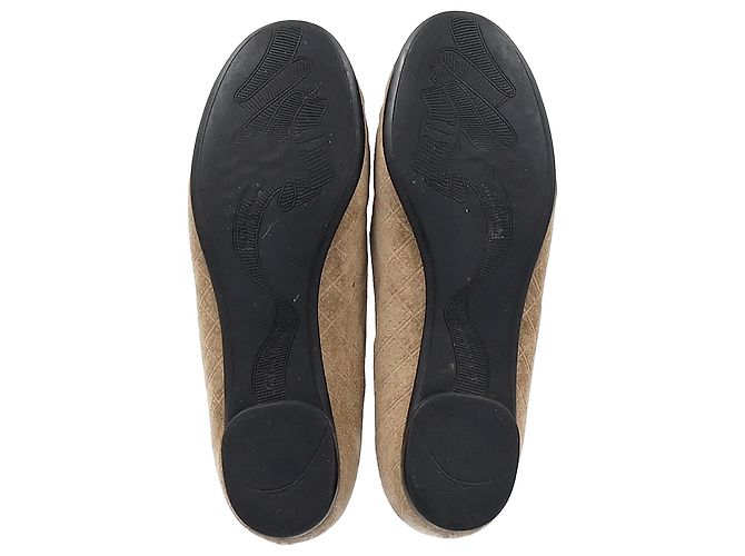 Salvatore Ferragamo Bailarinas de punta cap Ferragamo en ante marrón Castaño Roja - vista 6