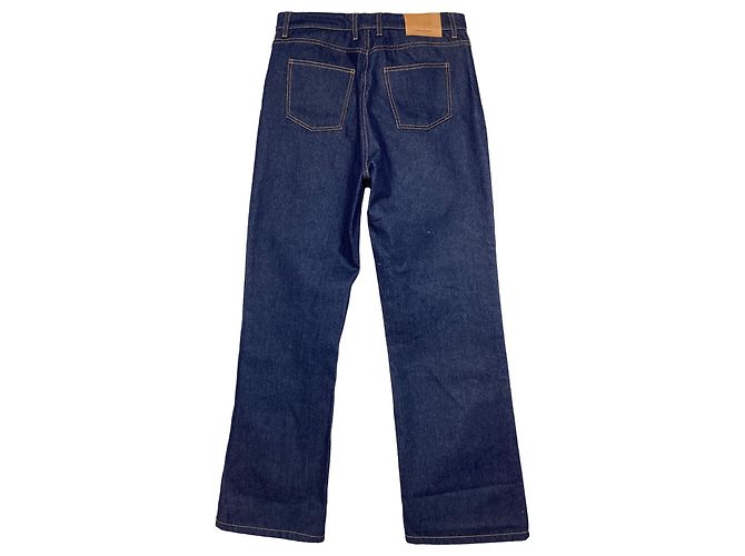 Jeans de pierna recta en denim azul de Paco Rabanne - vista 2