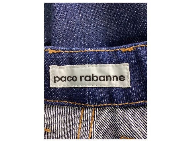 Jeans de pierna recta en denim azul de Paco Rabanne - vista 7