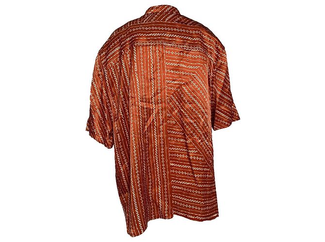Blusa Chloé con fiocco in seta marrone Rosso - vista 3