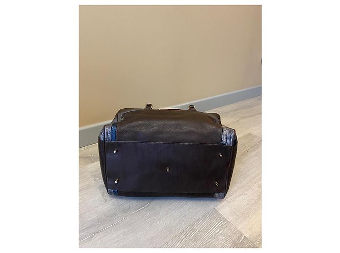 Borsa Anya Hindmarch in pelle marrone argento blu - vista 4