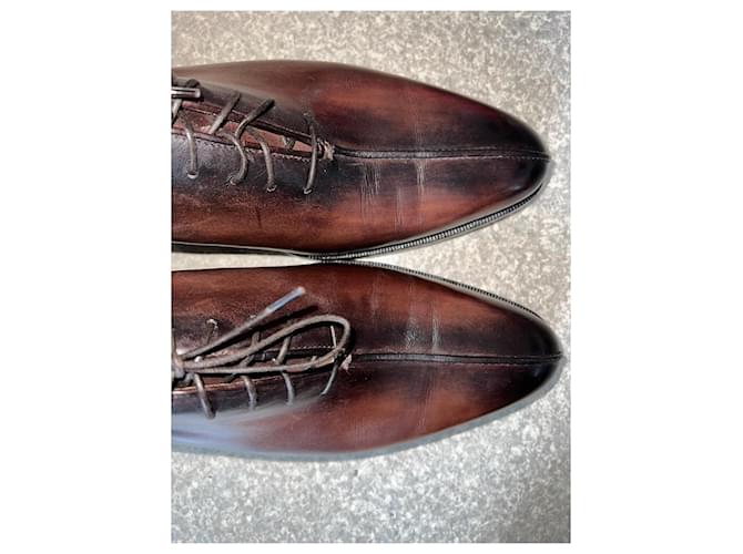 Berluti Richelieu Venezia Scarpe Stringate Marroni Marrone - vista 2