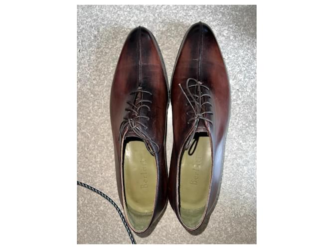 Berluti Richelieu Venezia Scarpe Stringate Marroni Marrone - vista 3