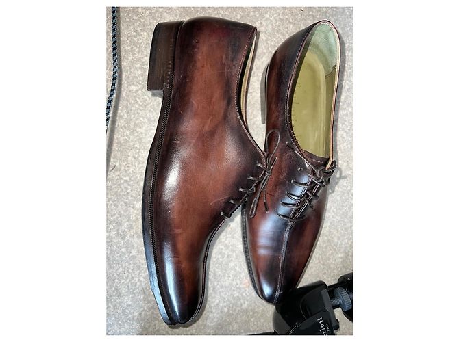 Berluti Richelieu Venezia Scarpe Stringate Marroni Marrone - vista 4
