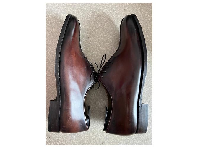 Berluti Richelieu Venezia Scarpe Stringate Marroni Marrone - vista 7
