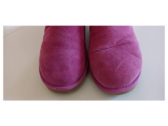 Autre Marque Botines UGG Classic Short de ante rosa fucsia - vista 4