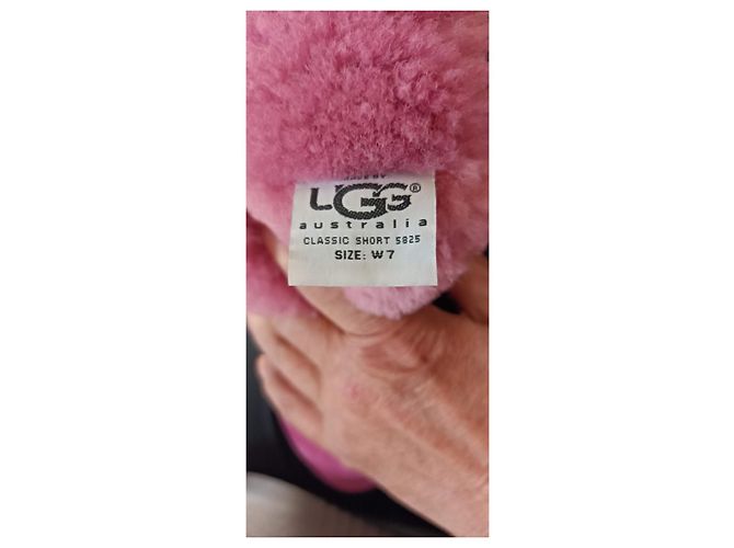 Autre Marque Botines UGG Classic Short de ante rosa fucsia - vista 5