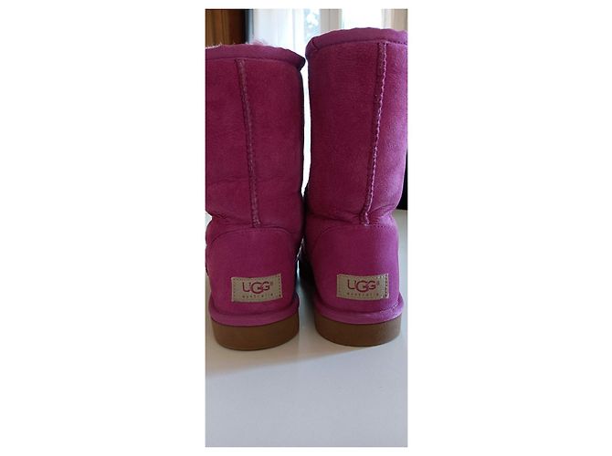 Autre Marque Botines UGG Classic Short de ante rosa fucsia - vista 7