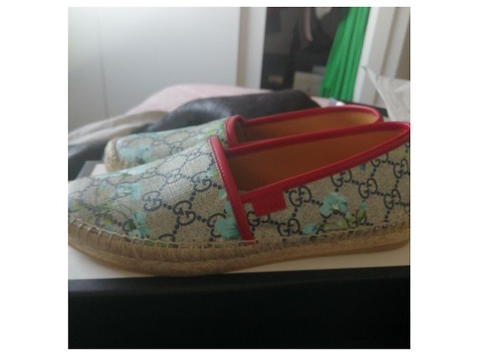 Espadrillas Gucci GG Hortensia Multicolore in Tela - vista 10