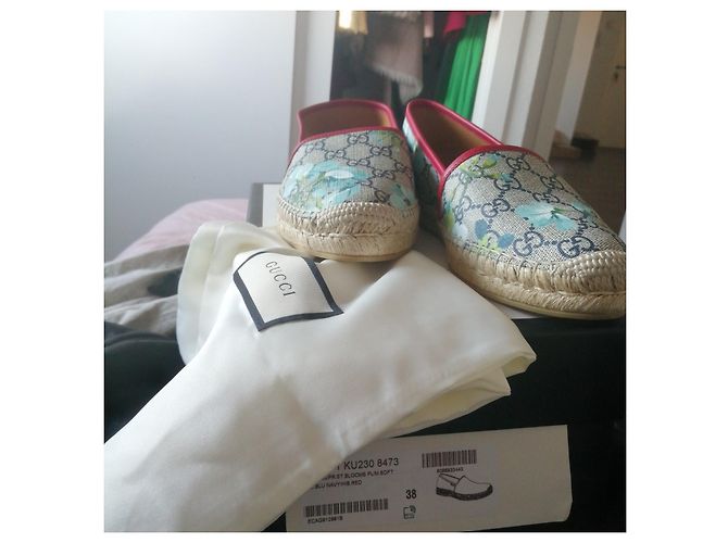 Espadrillas Gucci GG Hortensia Multicolore in Tela - vista 5