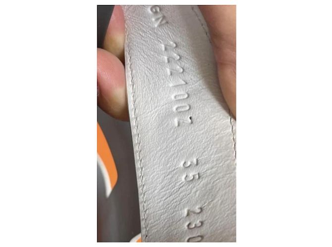 Hermès Pantoletten Weiß - Ansicht 7