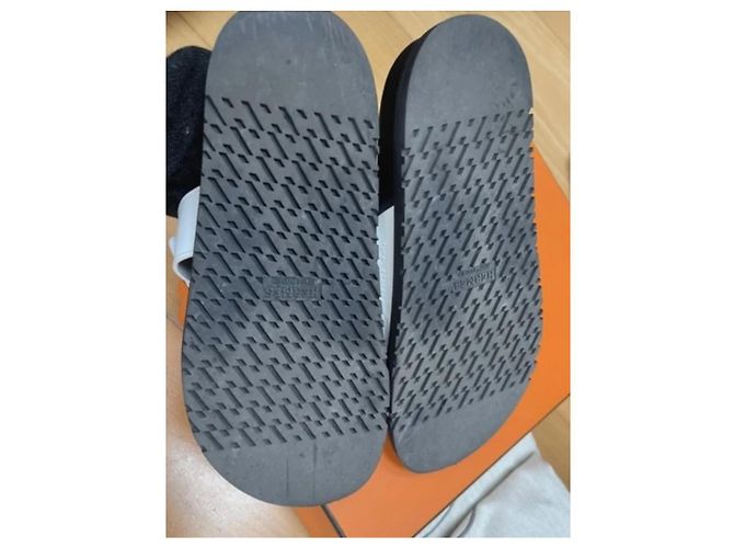 Hermès Pantoletten Weiß - Ansicht 8