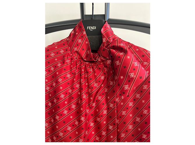 Fendi Seiden-Twill-Hemd Mehrfarben - Ansicht 2