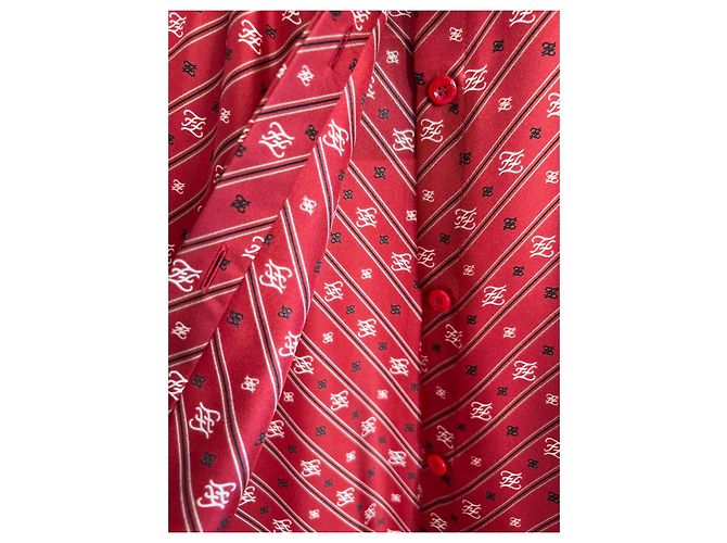 Fendi Seiden-Twill-Hemd Mehrfarben - Ansicht 4