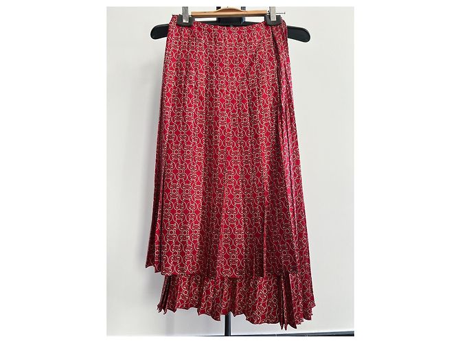 Falda Fendi de twill de seda plisada Multicolor - vista 2