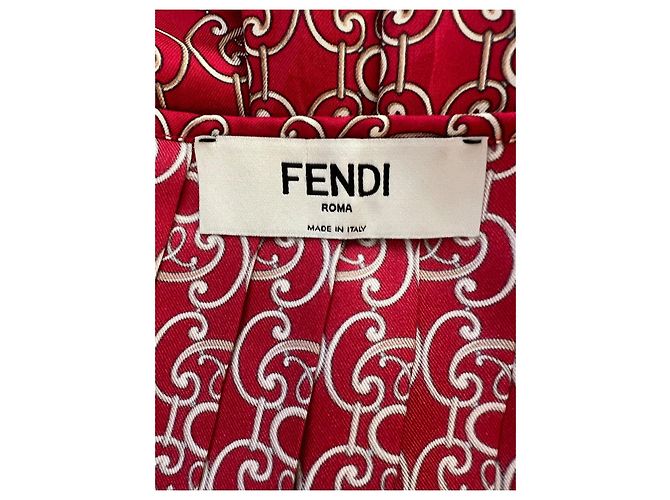 Falda Fendi de twill de seda plisada Multicolor - vista 3