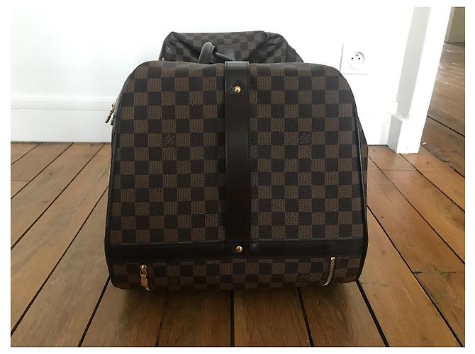 Louis Vuitton EOLE 60 Damier Borsa da viaggio marrone pelle - vista 12