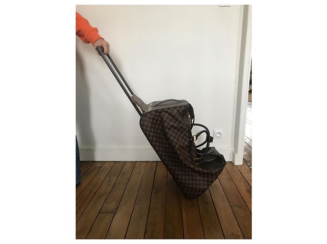 Louis Vuitton EOLE 60 Damier Borsa da viaggio marrone pelle - vista 17