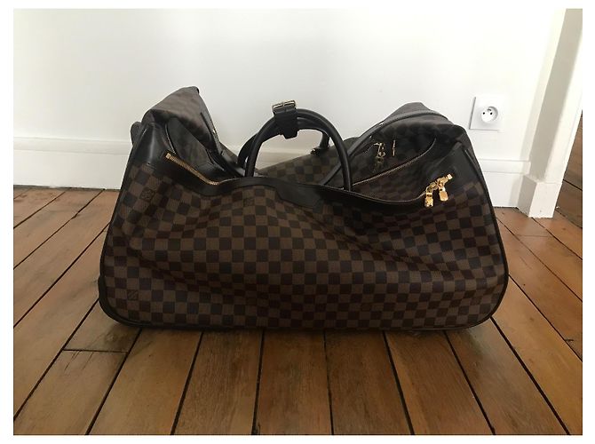 Louis Vuitton EOLE 60 Damier Borsa da viaggio marrone pelle - vista 7