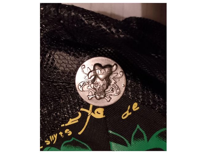 Autre Marque Cappellino da baseball Don Ed Hardy di Christian Audigier Nero Rosso Verde - view 2