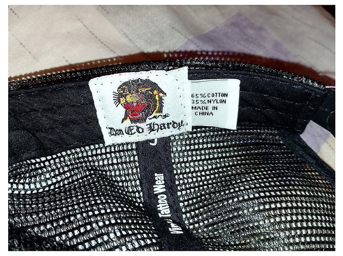 Autre Marque Cappellino da baseball Don Ed Hardy di Christian Audigier Nero Rosso Verde - view 4