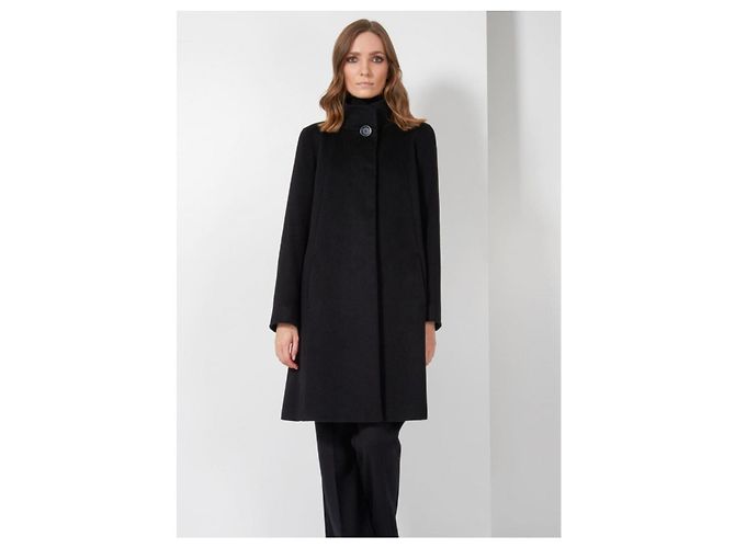 Autre Marque Casaco preto Cinzia Rocca em mistura de cashmere e lã - vista 2