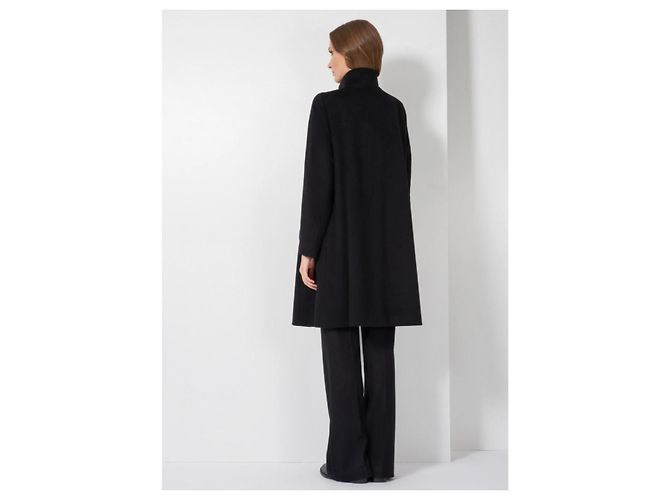 Autre Marque Casaco preto Cinzia Rocca em mistura de cashmere e lã - vista 3