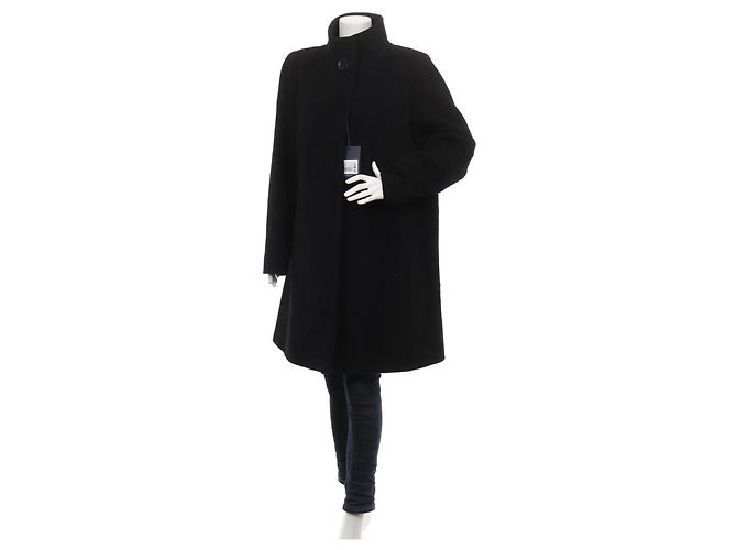 Autre Marque Casaco preto Cinzia Rocca em mistura de cashmere e lã - vista 4