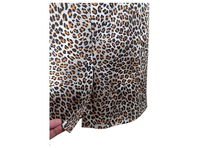 Krizia Per Te Midi Rock Leopard Baumwolle Mehrfarben - Ansicht 5