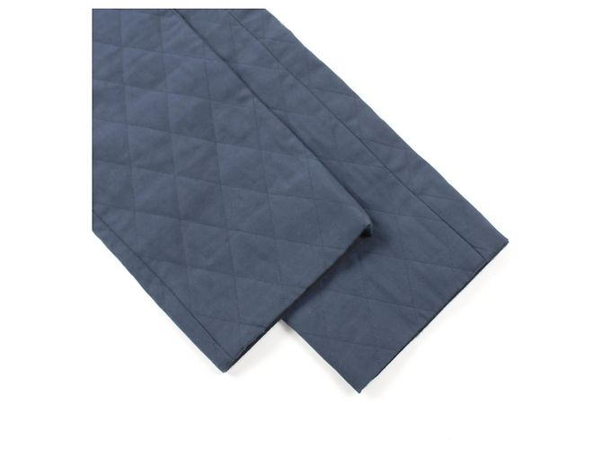 Hermès Calças de lã e algodão Hermes Azul marinho - vista 6