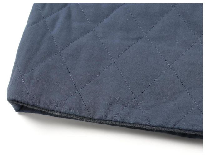 Hermès Calças de lã e algodão Hermes Azul marinho - vista 7