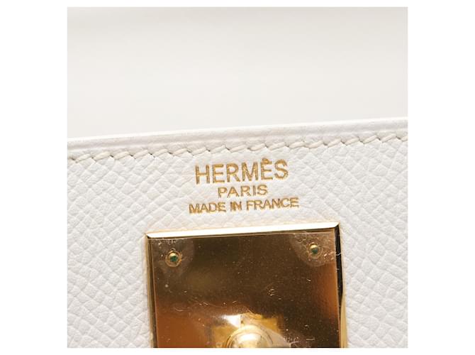Hermès Sac à main Hermes Kelly 28 Blanc - vue 4