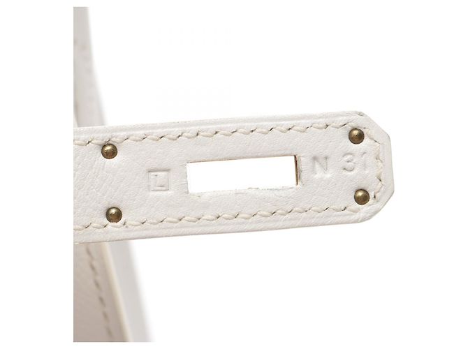 Hermès Sac à main Hermes Kelly 28 Blanc - vue 5
