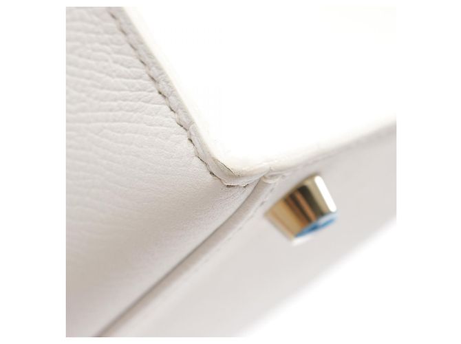 Hermès Sac à main Hermes Kelly 28 Blanc - vue 8