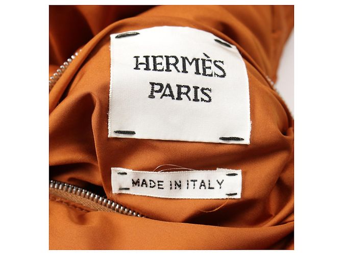 Hermès Hermes Bolduc Karomuster Polyester Daunenjacke - Ansicht 4