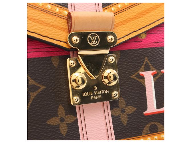 Borsa Pochette Metis Summer Trunk M43628 di Louis Vuitton Marrone - vista 7